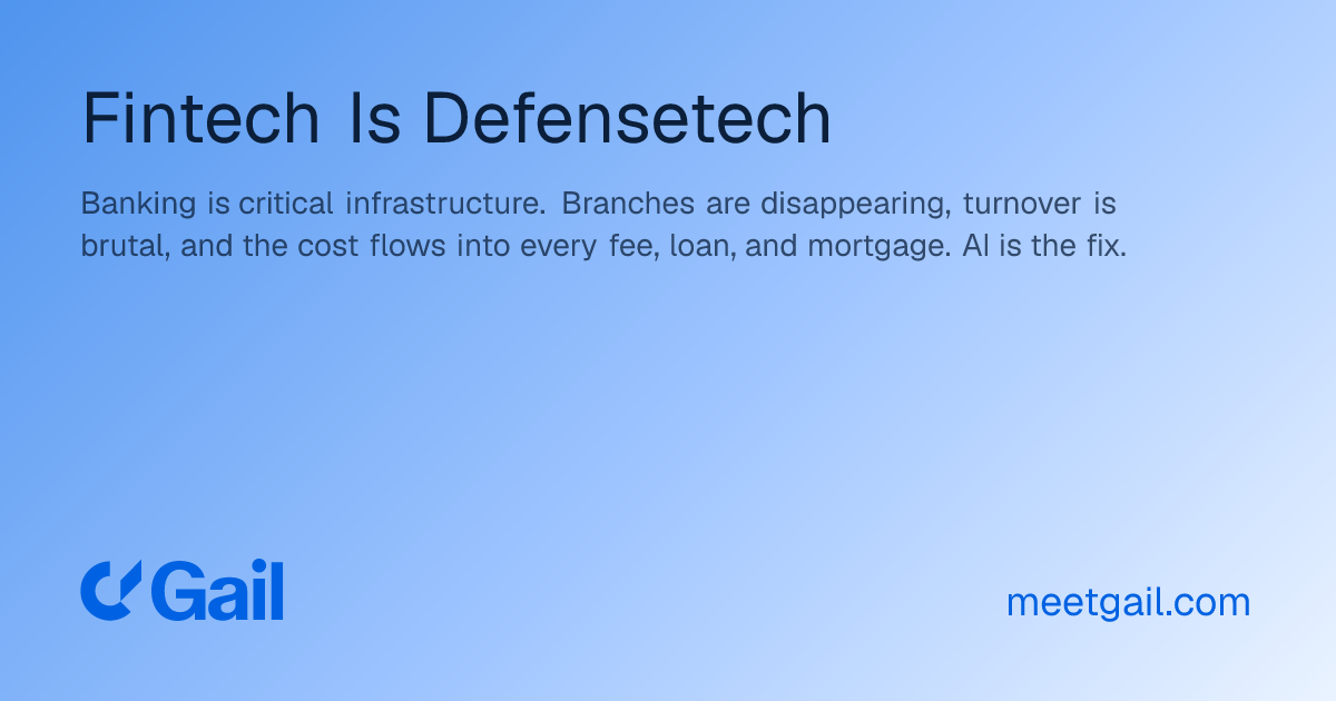 Fintech Is Defensetech