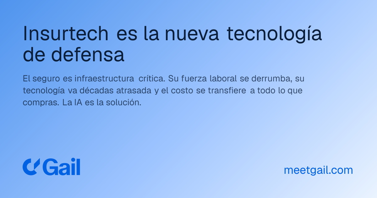 Insurtech es la nueva tecnología de defensa