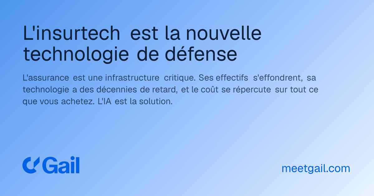 L'insurtech est la nouvelle technologie de défense