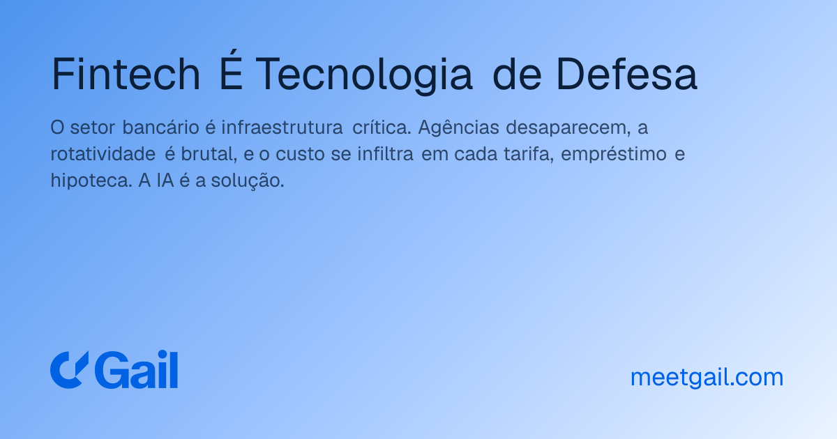 Fintech É Tecnologia de Defesa
