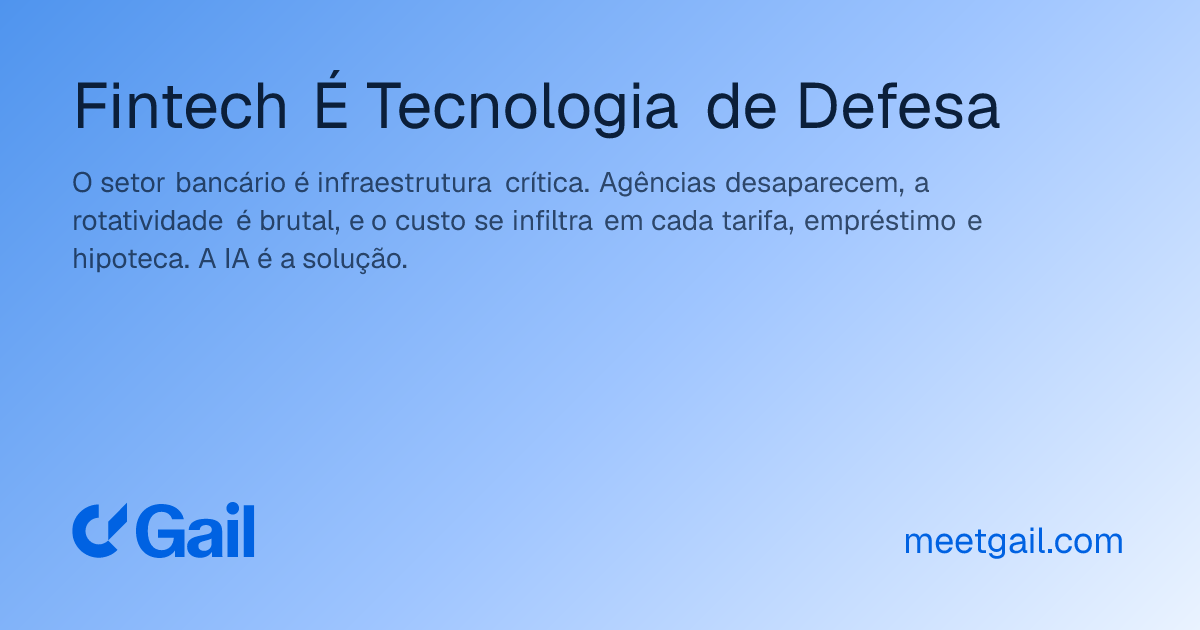 Fintech É Tecnologia de Defesa