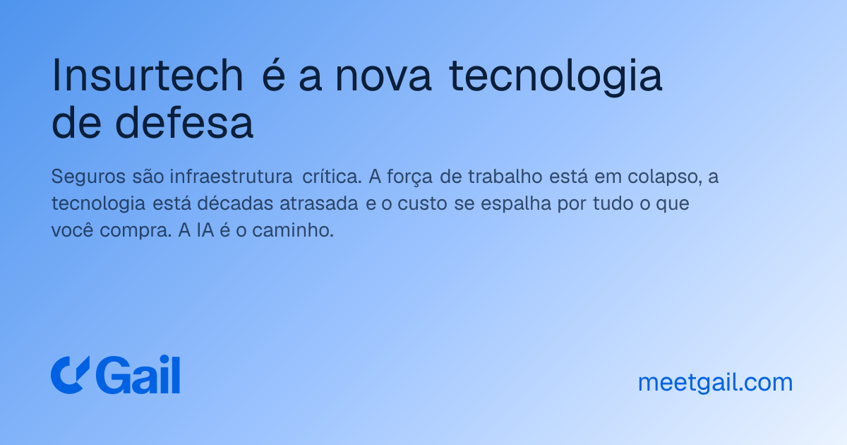 Insurtech é a nova tecnologia de defesa